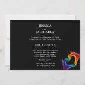 🌈 LGBTQ❤️ハート(プライド結婚) 招待状 (裏面)