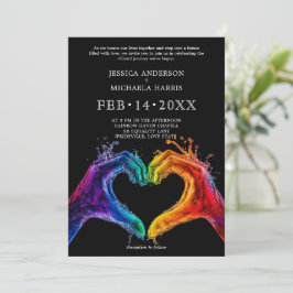 🌈 LGBTQ❤️ハート(プライド結婚) 招待状
