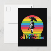 LGBTQ – パレードで雨を降らせない ポストカード (正面/裏面)