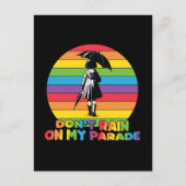 LGBTQ – パレードで雨を降らせない ポストカード (正面)