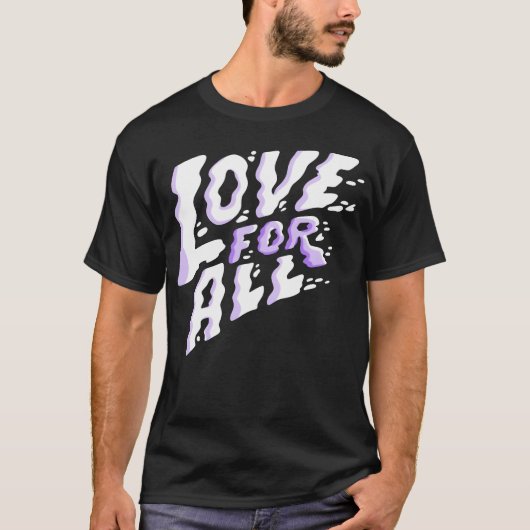 LGBTQ+ フレンドリー LOVE Tシャツ (正面)