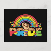 LGBTQ -プライドとレインボー ポストカード (正面)