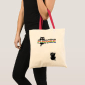 LGBTQ+ プライドと猫 トートバッグ (正面(商品))