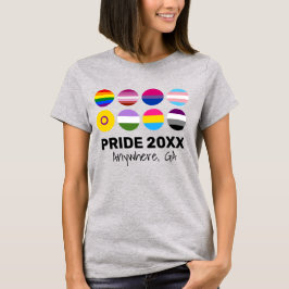 LGBTQ+プライドカスタム文字 Tシャツ