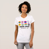 LGBTQ+プライドカスタム文字 Tシャツ (正面フル)
