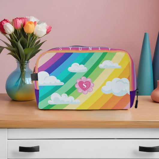 LGBTQ+プライドカラフルレインボーラブネーム&モノグラム ドップキット