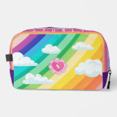 LGBTQ+プライドカラフルレインボーラブネーム&モノグラム ドップキット (正面)