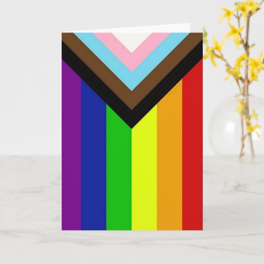 LGBTQ+プライドカード カード (黄色い花)