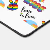 LGBTQ+プライドパーソナライズされたデスクマット デスクマット (コーナー)