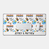 LGBTQ+プライドパーソナライズされたデスクマット デスクマット (キーボード&マウス)