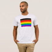 LGBTQ プライドフラグ (8色) Tシャツ (正面フル)
