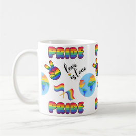 LGBTQ+プライドラブLove is Love Mug コーヒーマグカップ