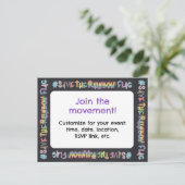 LGBTQ+プライドラリー招待状#SaveTheRainbowFlag ポストカード (スタンド正面)