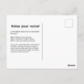 LGBTQ+プライドラリー招待状#SaveTheRainbowFlag ポストカード (裏面)