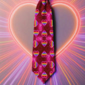LGBTQ+プライドレインボーハート ネクタイ