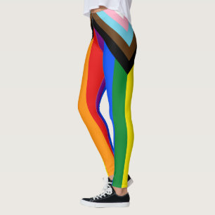 LGBTQ＆プライドレギンス - レインボープログレスフラッグ レギンス