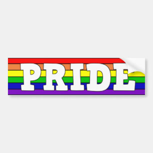 LGBTQ+プライド虹 バンパーステッカー