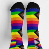 LGBTQ+ プライド進歩 ソックス (上部)