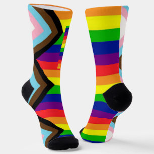 LGBTQ+ プライド進歩 ソックス