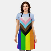 LGBTQ+プライド エプロン (着用した状態)
