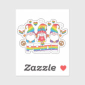 LGBTQ -プライド – ガーデン格言 – レインボーカラー シール (シート)