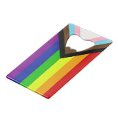 LGBTQ+プライド クレジットカード栓抜き (正面アングル)
