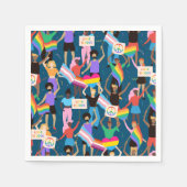 LGBTQ+プライド スタンダードカクテルナプキン (正面)