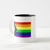 LGBTQ+プライド ツートーンマグカップ (正面左)