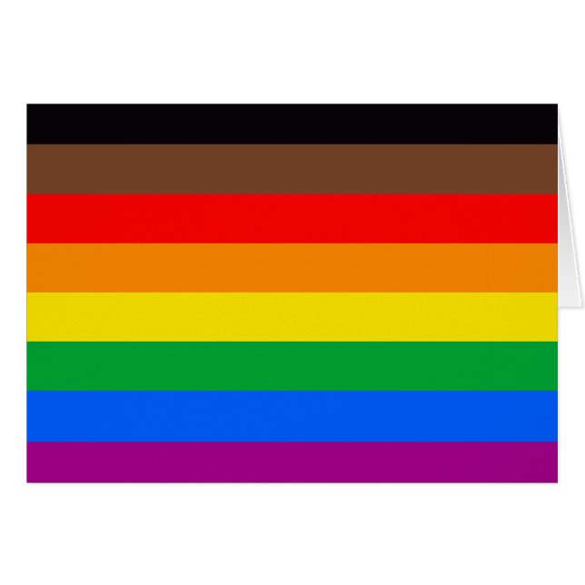 LGBTQ プライド フラッグ (8色) (正面横)