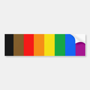 LGBTQ プライド フラッグ (8色) バンパーステッカー