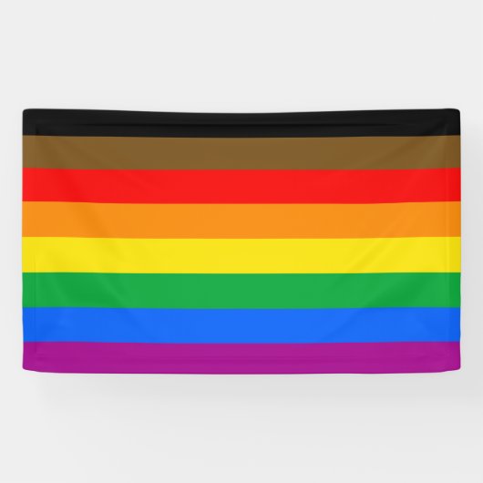 LGBTQ プライド フラッグ (8色) 横断幕 (横)