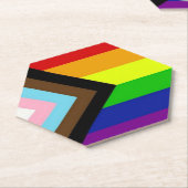 LGBTQ+プライド ペーパーコースター (アングル)
