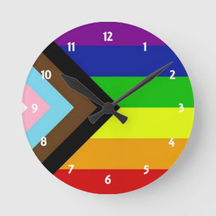LGBTQ+プライド ラウンド壁時計