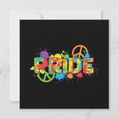 LGBTQ -プライド – レインボーカラー絵を描スプラッシュ (正面)