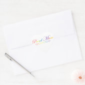 LGBTQ+ /プライド/レインボーカラー誇りを持ったママ&ハート ハートシール (封筒)