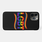 LGBTQ+プライド レインボータイポグラフィデザイン Case-Mate iPhoneケース (裏面(横))