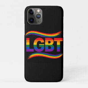 LGBTQ+プライド レインボータイポグラフィデザイン iPhone 11 PROケース