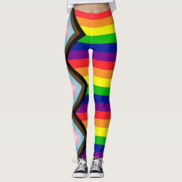 LGBTQ+ プライド 進歩 ユニセックス トレンディング レギンス