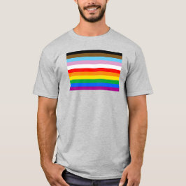 LGBTQ+プログレスストライプグ Tシャツ