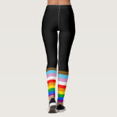 LGBTQ+ プログレスフラッグ ストライプ レギンス (裏面)