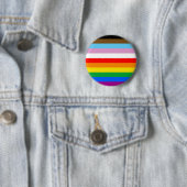 LGBTQ+ プログレスフラッグ ストライプ 缶バッジ (インサイチュ)