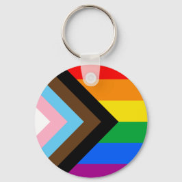 LGBTQ+プログレスプライドフラグKeychain キーホルダー