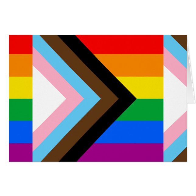 LGBTQ+プログレスプライド国旗 (正面横)