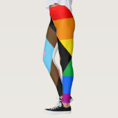 LGBTQ+プログレスプライド国旗 レギンス (左)
