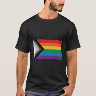 Lgbtq+プログレスプライド国旗 Tシャツ