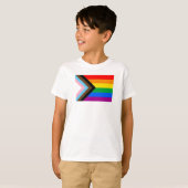 LGBTQ+プログレスプライド国旗 Tシャツ (正面フル)