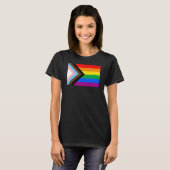 LGBTQ+プログレスプライド国旗 Tシャツ (正面フル)