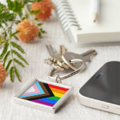 LGBTQ+プログレスプライド キーホルダー (側面)