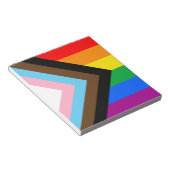 LGBTQ+ プログレスプライド ノートパッド (アングル)