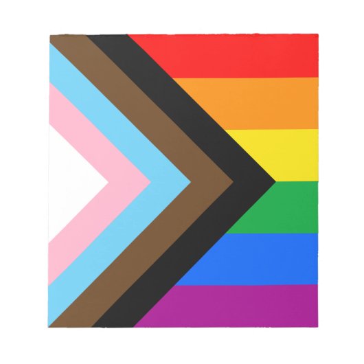 LGBTQ+ プログレスプライド ノートパッド (正面)